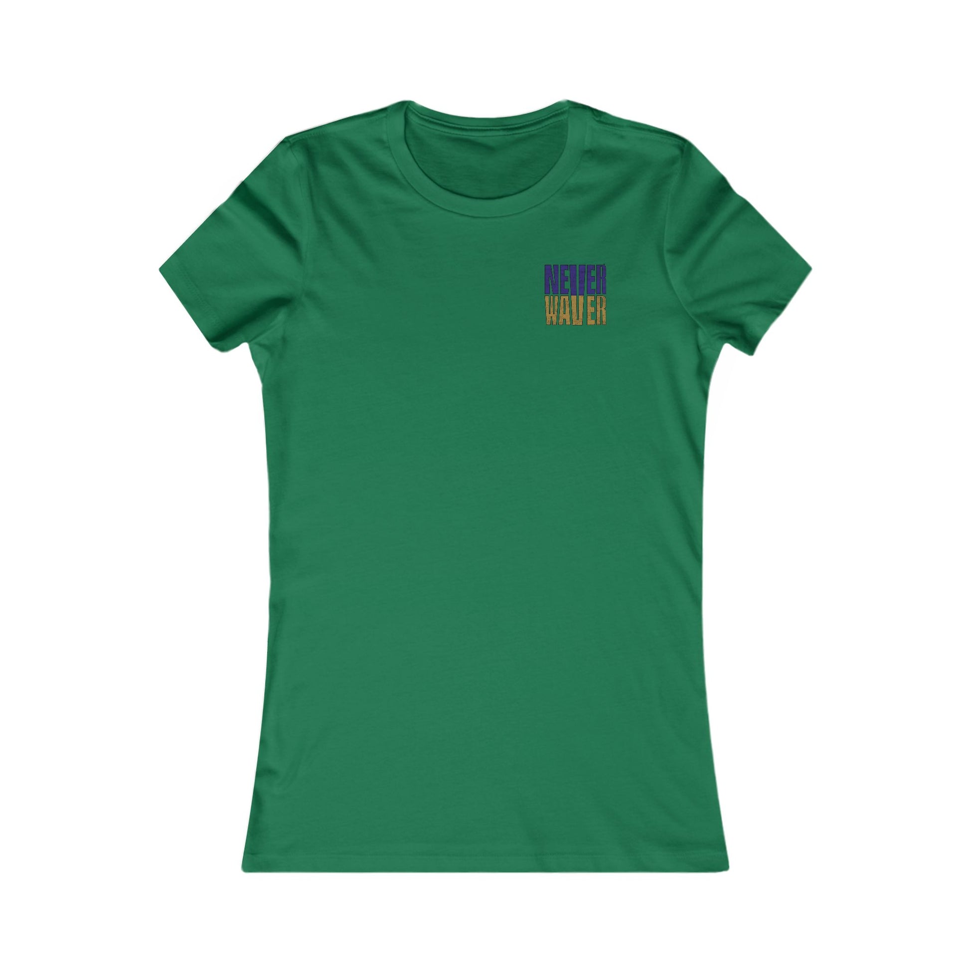 Baltimore Fans Never Waver W-Leopard Football Women's Favorite Tee - Never Waver