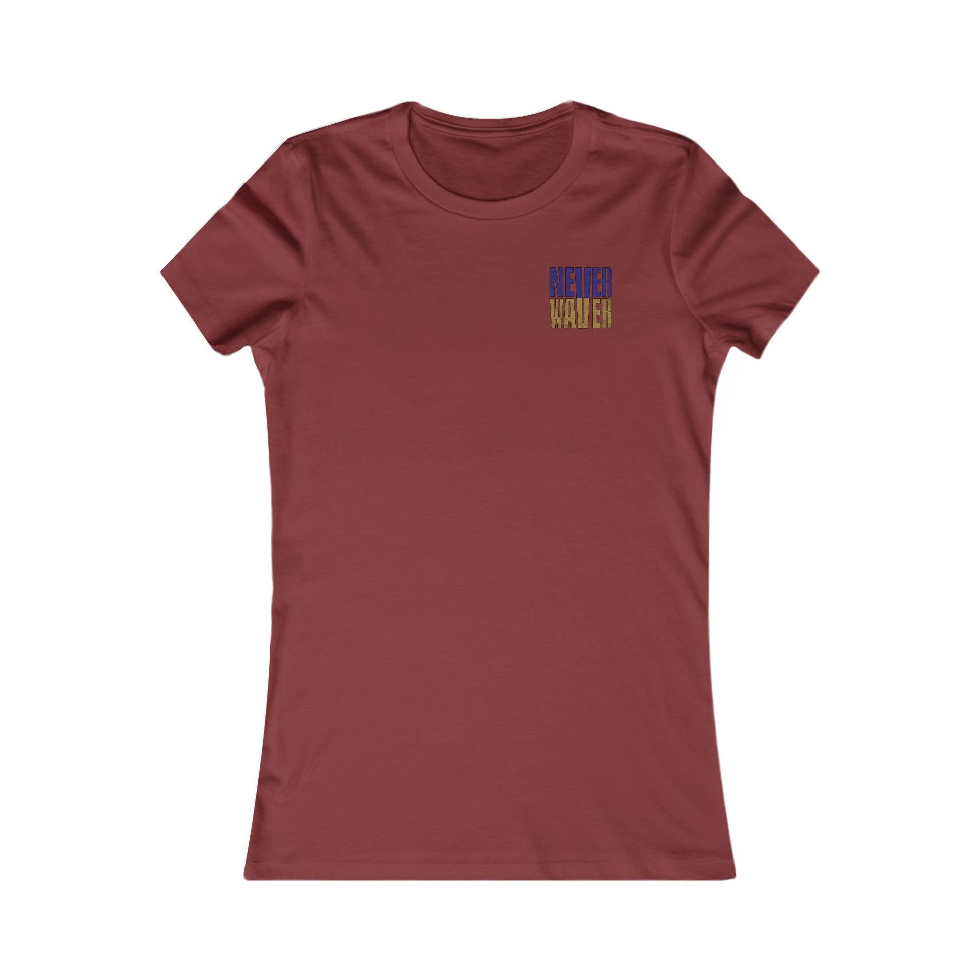Baltimore Fans Never Waver W-Leopard Football Women's Favorite Tee - Never Waver