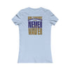 Baltimore Fans Never Waver W-Leopard Football Women's Favorite Tee - Never Waver