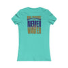 Baltimore Fans Never Waver W-Leopard Football Women's Favorite Tee - Never Waver