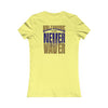Baltimore Fans Never Waver W-Leopard Football Women's Favorite Tee - Never Waver