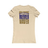 Baltimore Fans Never Waver W-Leopard Football Women's Favorite Tee - Never Waver
