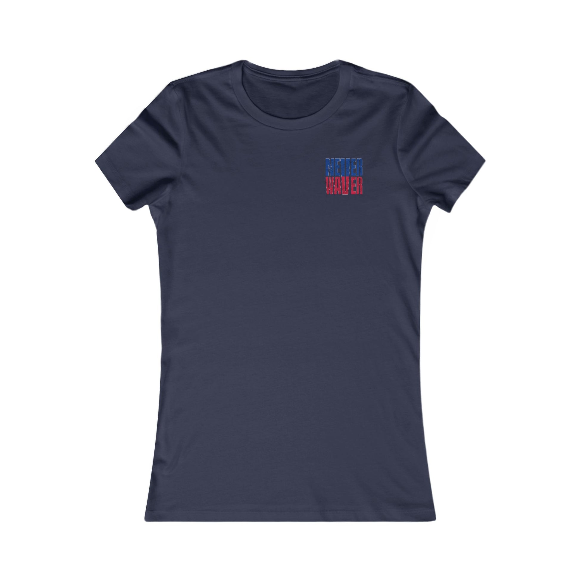 Buffalo Fans Never Waver W-Leopard Football Women's Favorite Tee - Never Waver