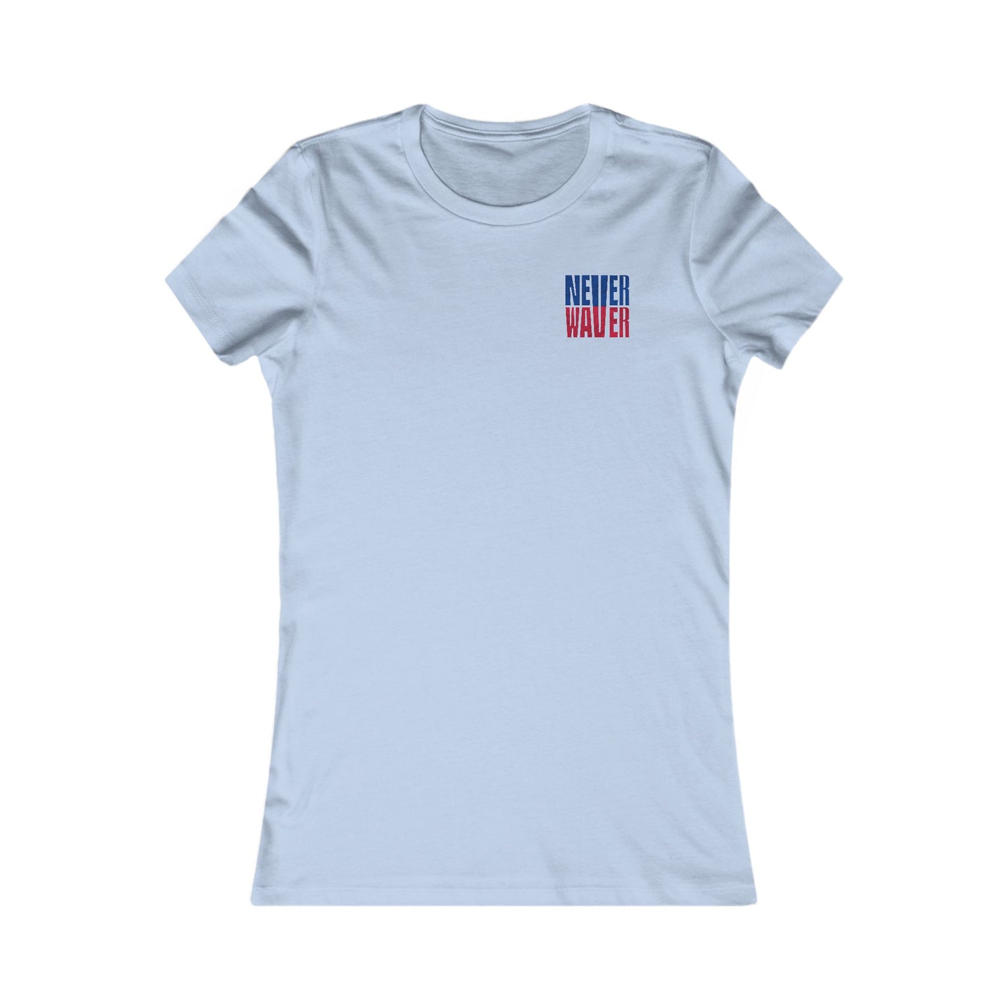 Buffalo Fans Never Waver W-Leopard Football Women's Favorite Tee - Never Waver