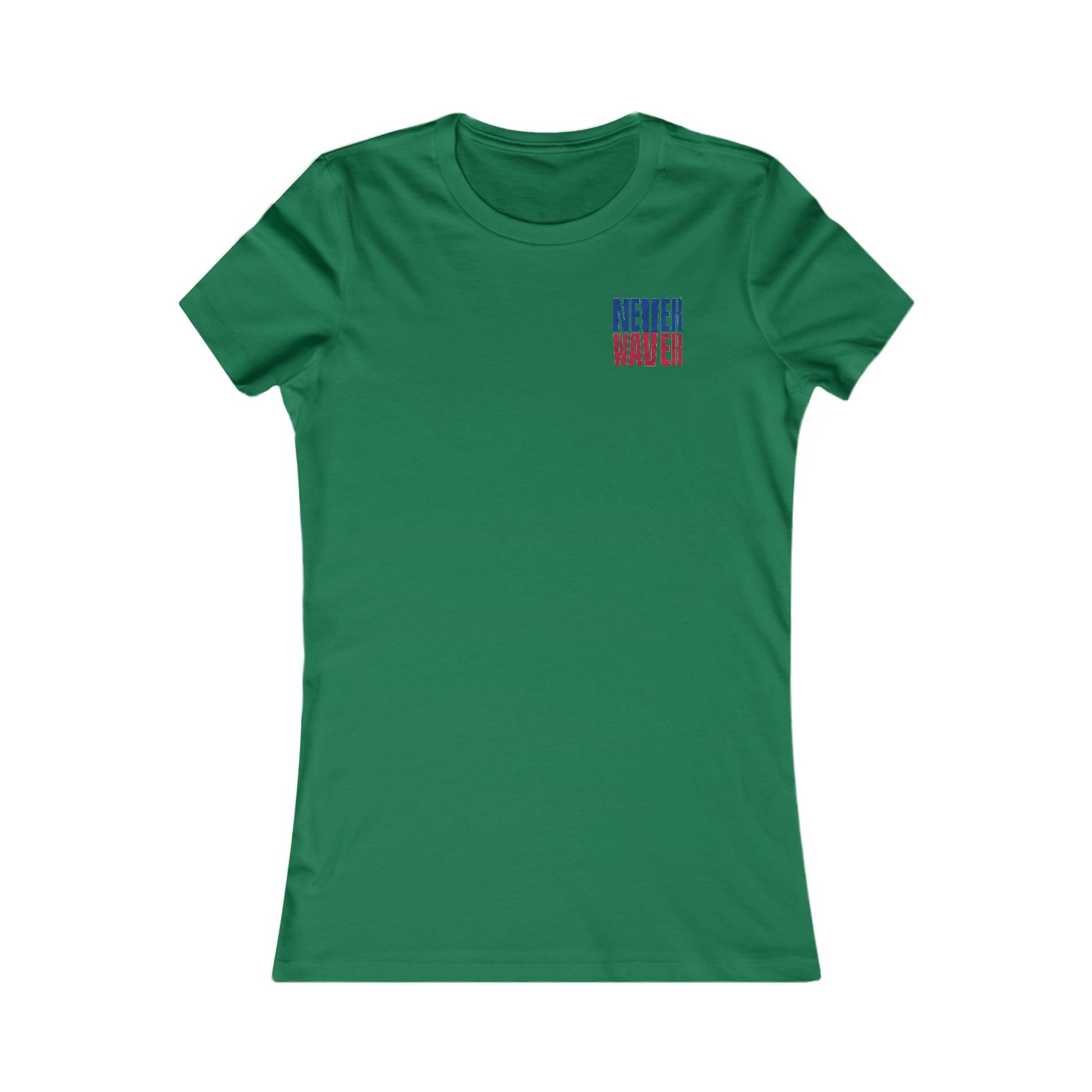 Buffalo Fans Never Waver W-Leopard Football Women's Favorite Tee - Never Waver