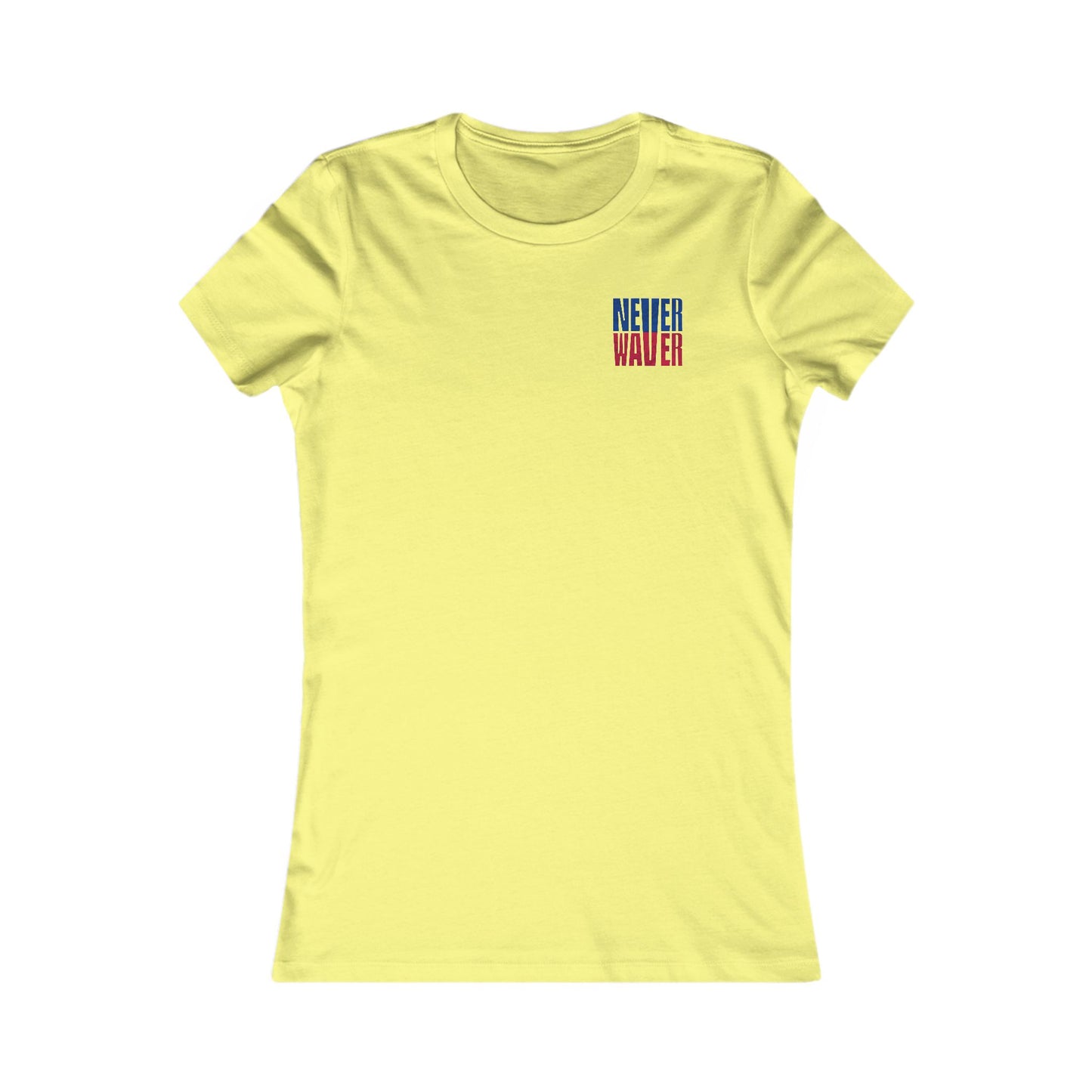 Buffalo Fans Never Waver W-Leopard Football Women's Favorite Tee - Never Waver