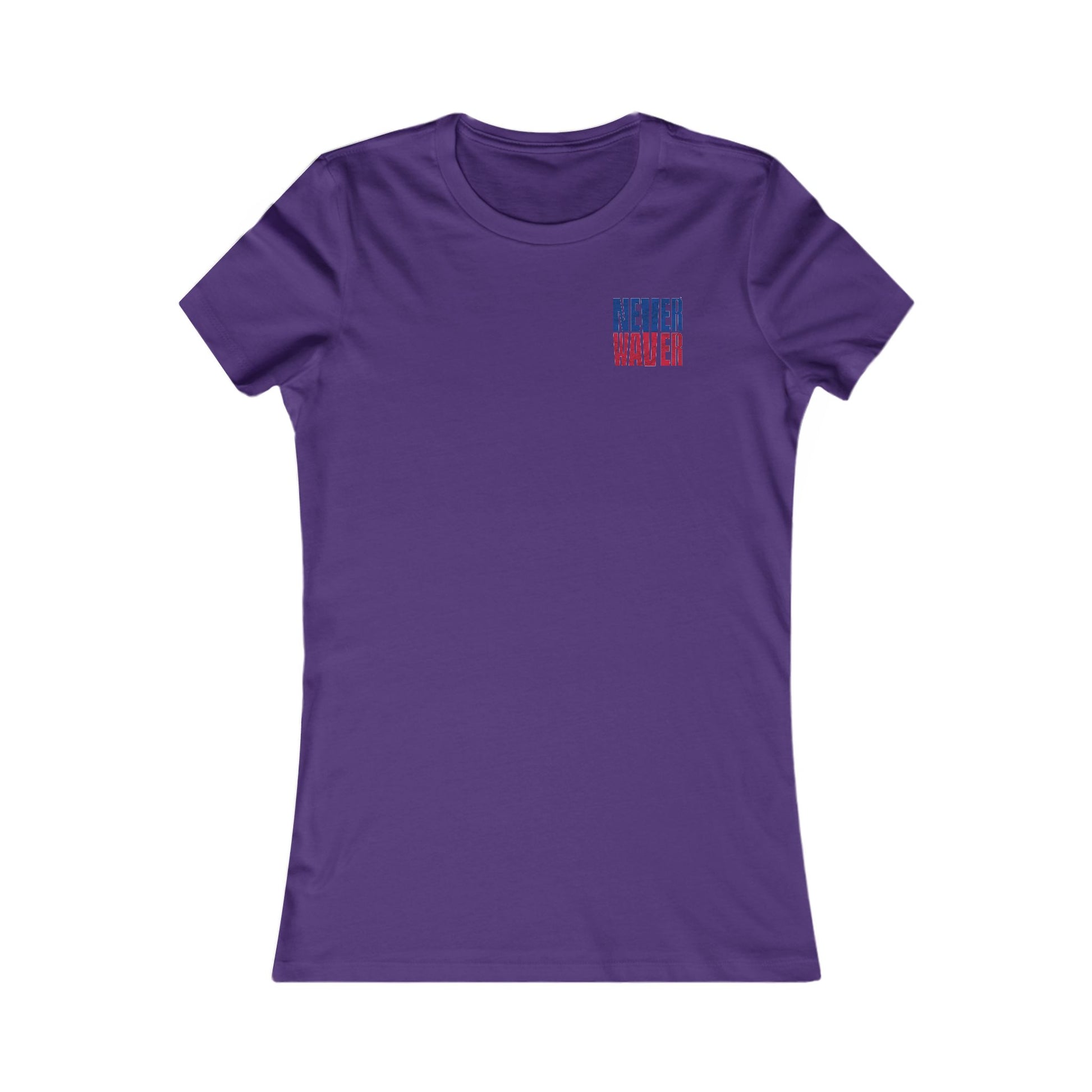 Buffalo Fans Never Waver W-Leopard Football Women's Favorite Tee - Never Waver