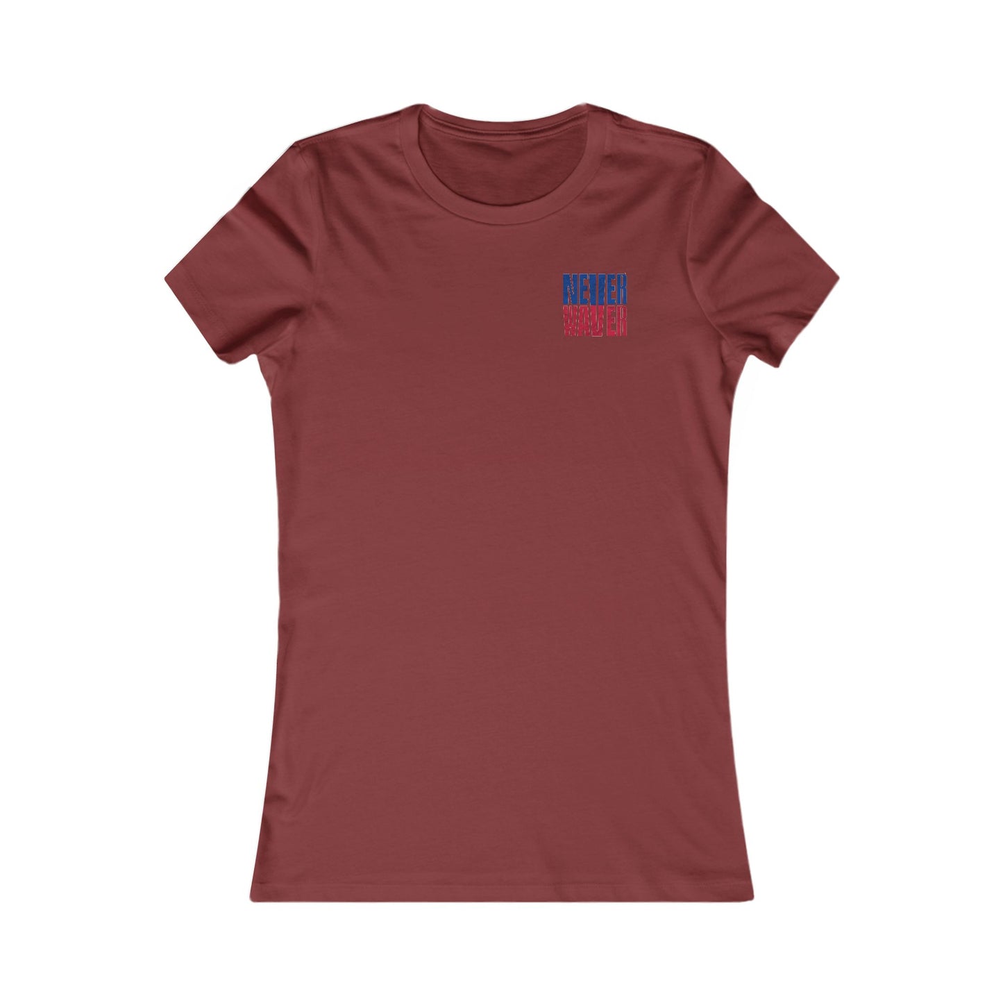 Buffalo Fans Never Waver W-Leopard Football Women's Favorite Tee - Never Waver