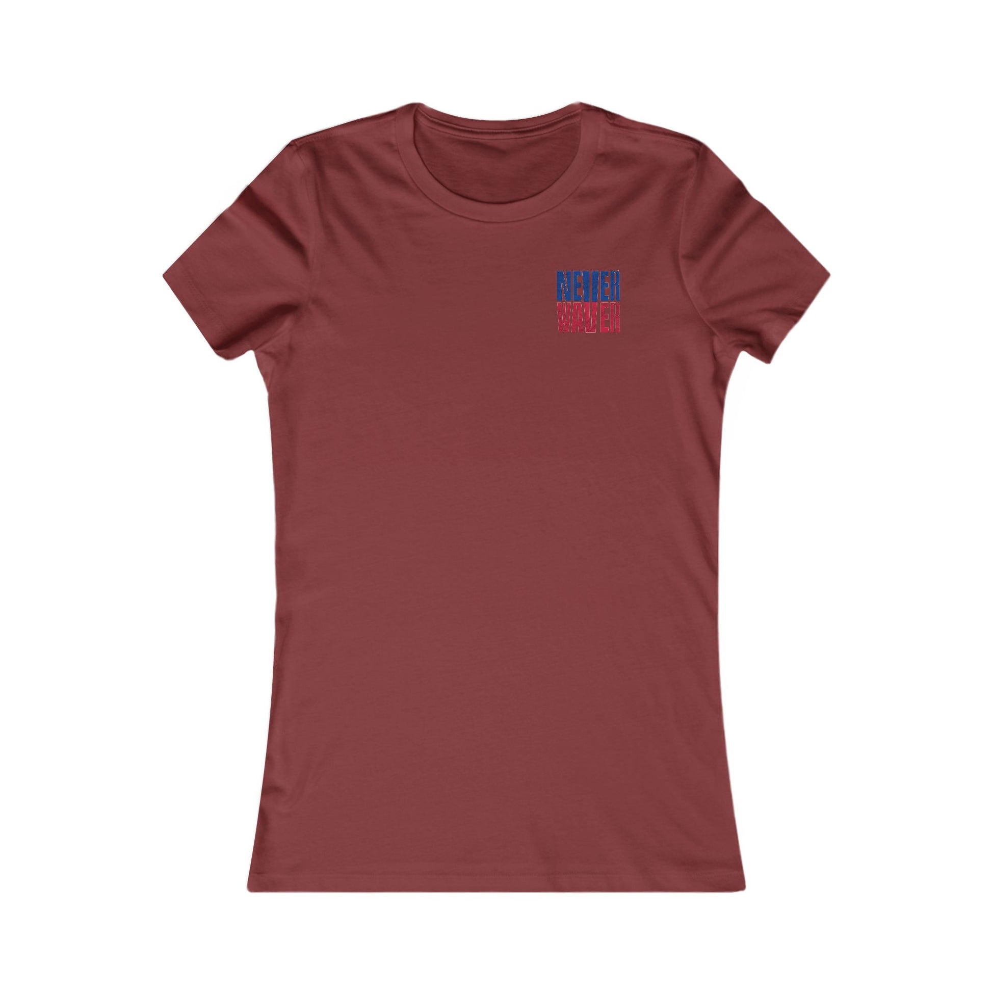 Buffalo Fans Never Waver W-Leopard Football Women's Favorite Tee - Never Waver