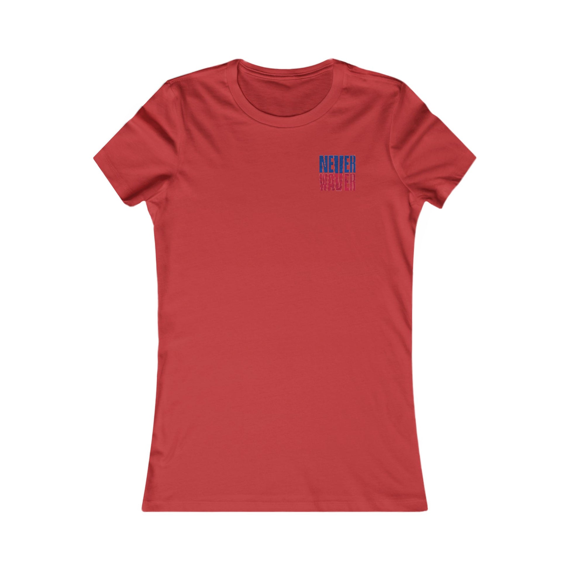 Buffalo Fans Never Waver W-Leopard Football Women's Favorite Tee - Never Waver