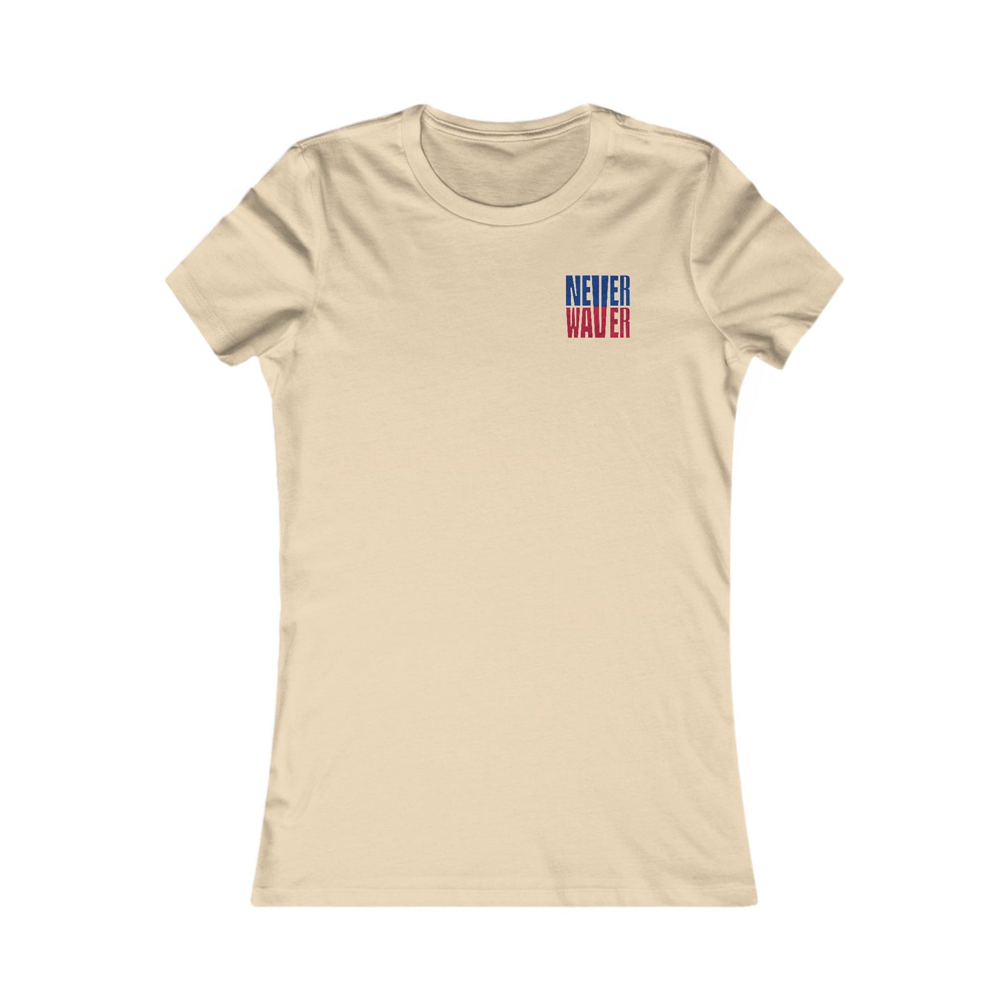 Buffalo Fans Never Waver W-Leopard Football Women's Favorite Tee - Never Waver