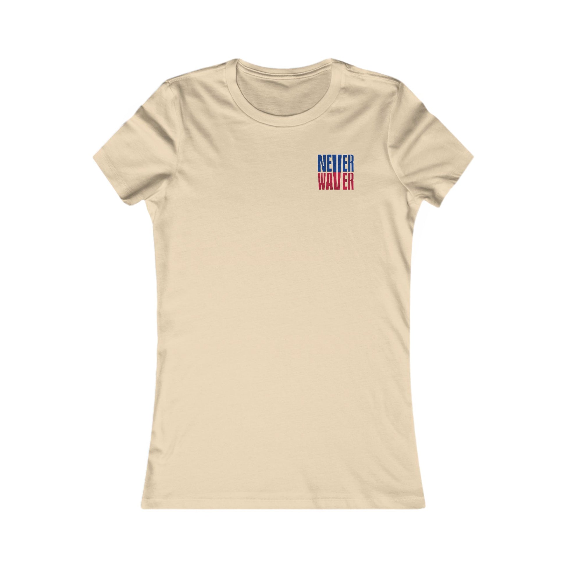 Buffalo Fans Never Waver W-Leopard Football Women's Favorite Tee - Never Waver