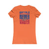 Buffalo Fans Never Waver W-Leopard Football Women's Favorite Tee - Never Waver
