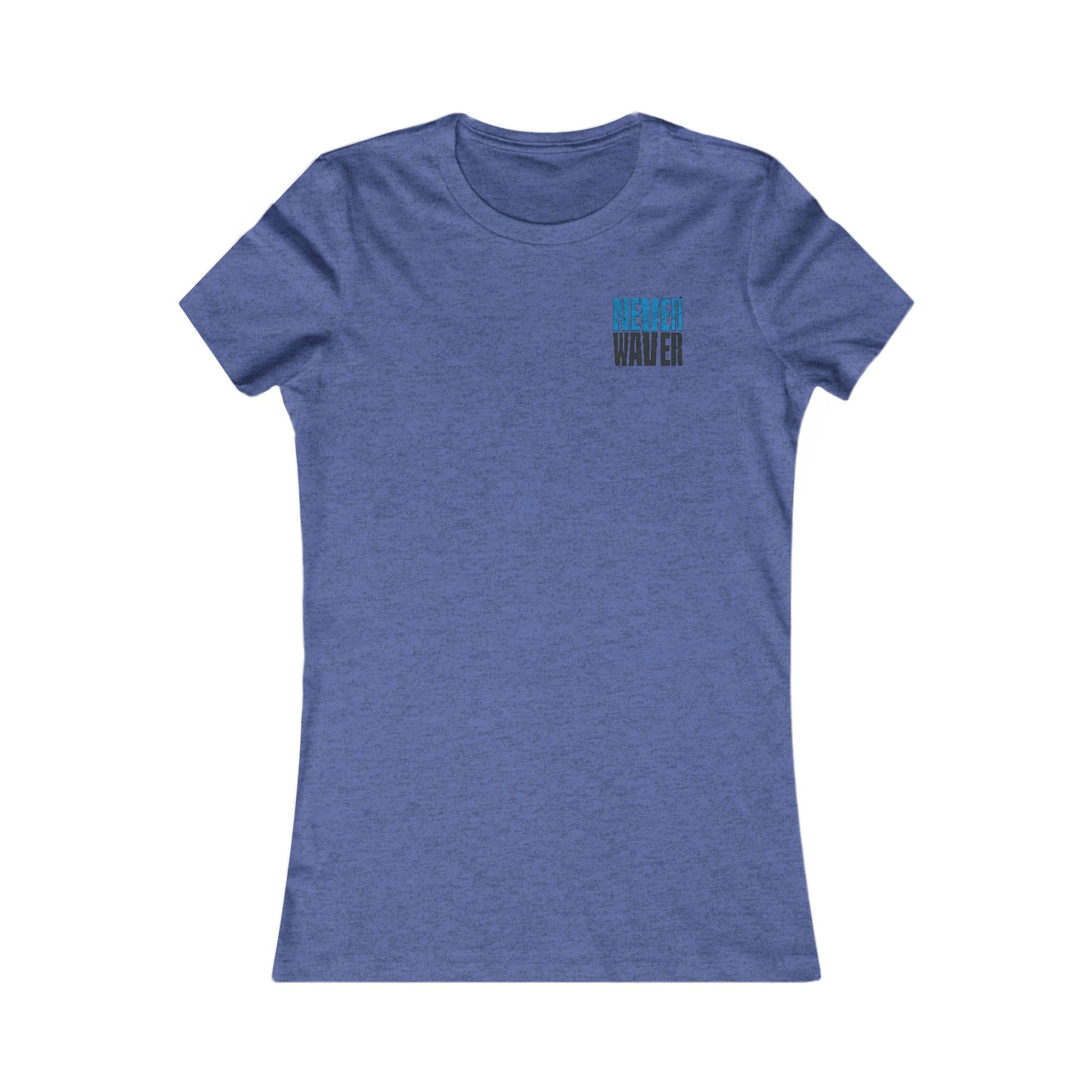 Carolina  Fans Never Waver W-Leopard Football Women's Favorite Tee - Never Waver
