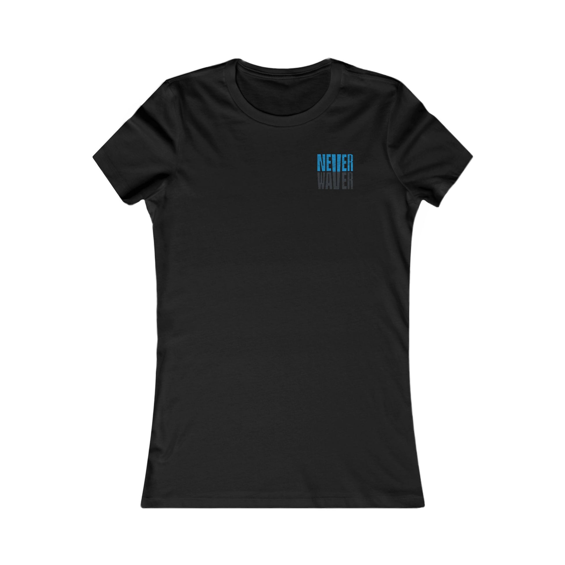 Carolina  Fans Never Waver W-Leopard Football Women's Favorite Tee - Never Waver