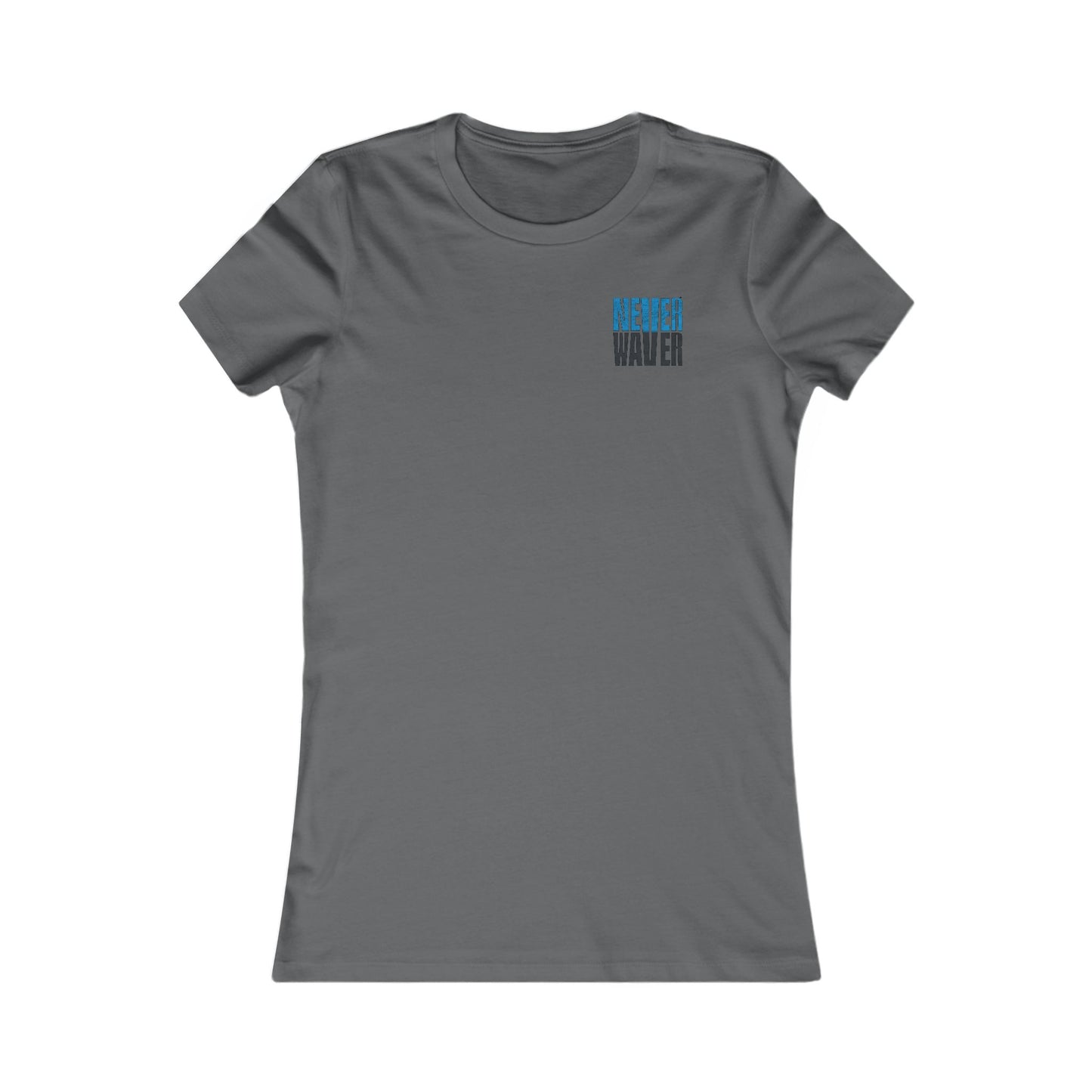 Carolina  Fans Never Waver W-Leopard Football Women's Favorite Tee - Never Waver