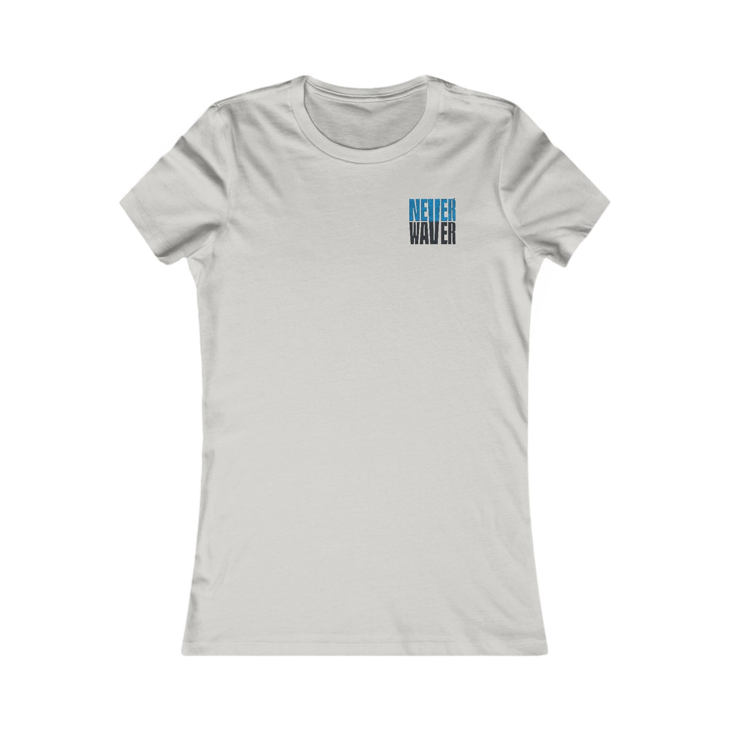 Carolina  Fans Never Waver W-Leopard Football Women's Favorite Tee - Never Waver