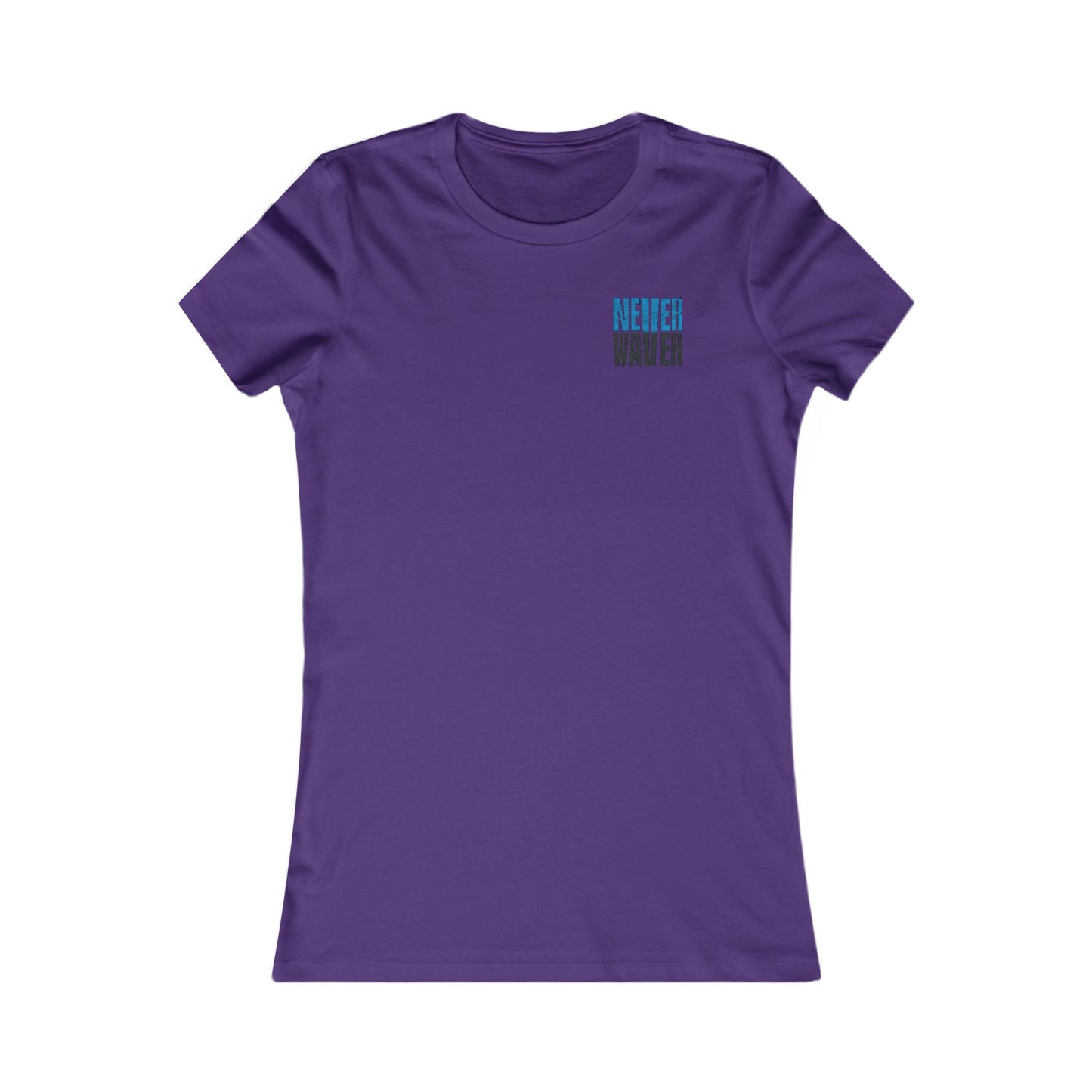 Carolina  Fans Never Waver W-Leopard Football Women's Favorite Tee - Never Waver