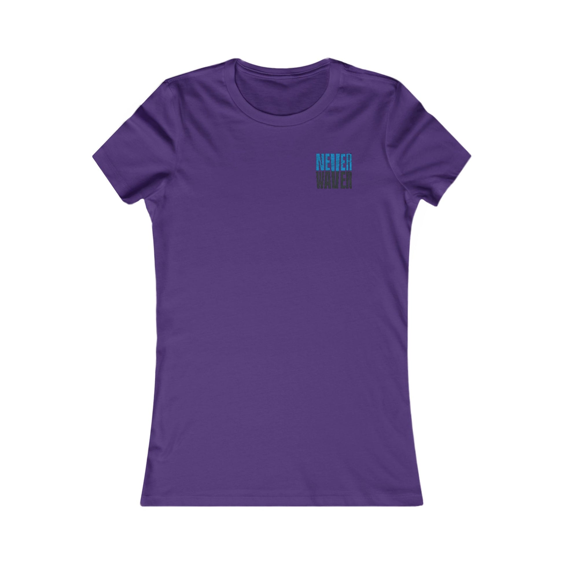 Carolina  Fans Never Waver W-Leopard Football Women's Favorite Tee - Never Waver