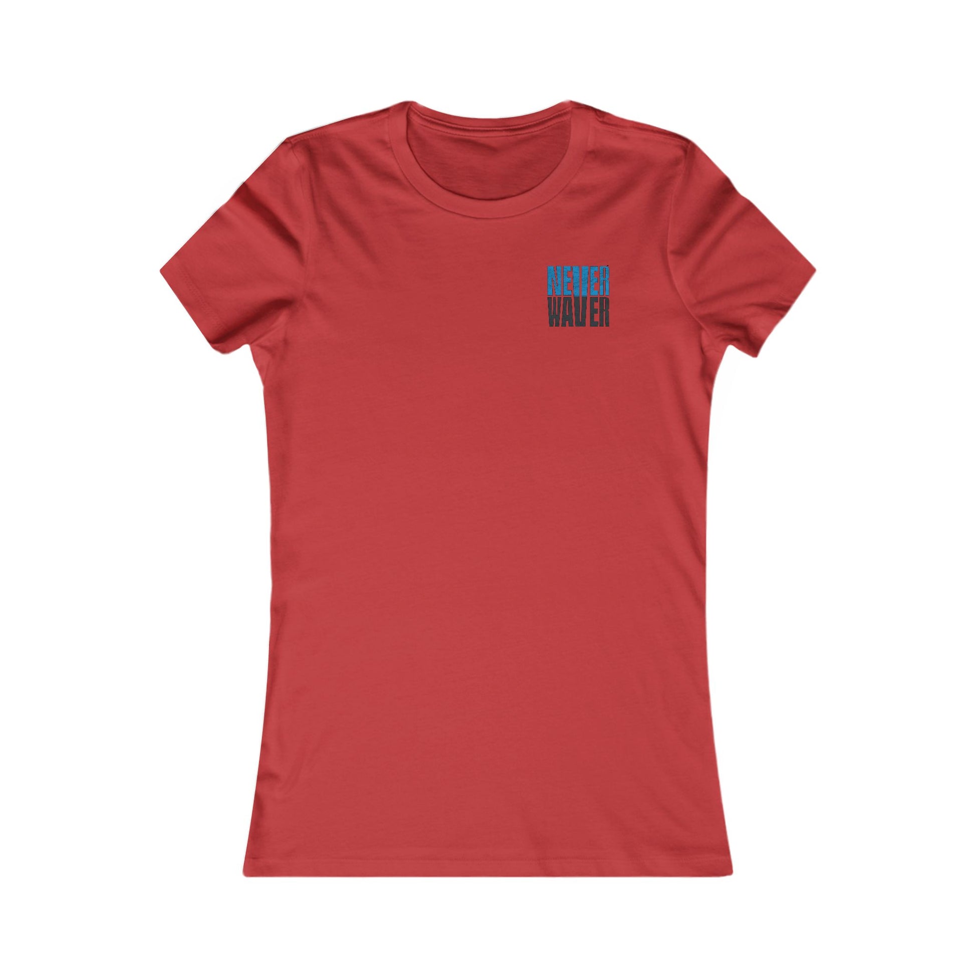 Carolina  Fans Never Waver W-Leopard Football Women's Favorite Tee - Never Waver