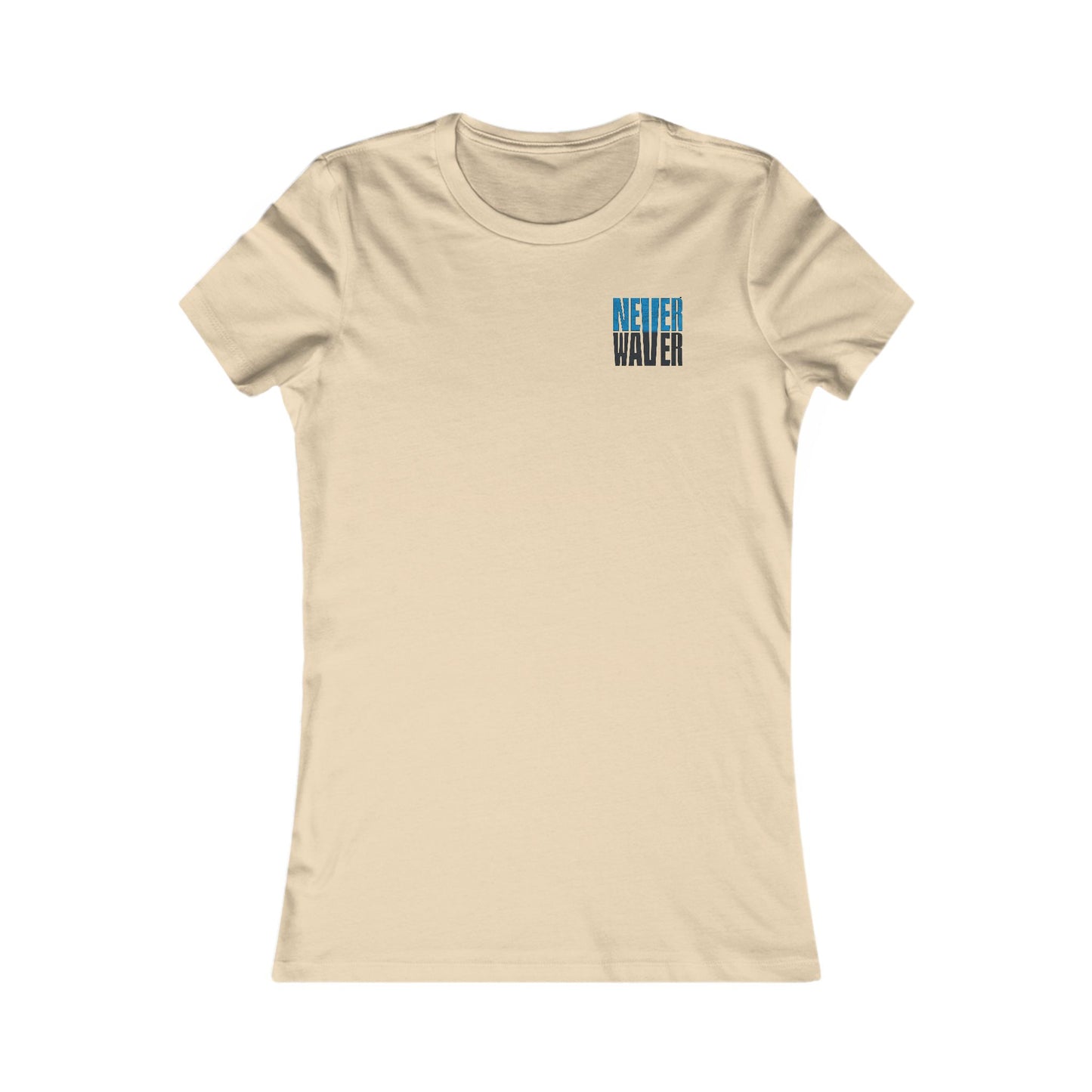 Carolina  Fans Never Waver W-Leopard Football Women's Favorite Tee - Never Waver