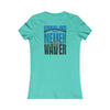 Carolina  Fans Never Waver W-Leopard Football Women's Favorite Tee - Never Waver