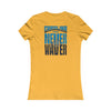 Carolina  Fans Never Waver W-Leopard Football Women's Favorite Tee - Never Waver