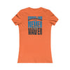 Carolina  Fans Never Waver W-Leopard Football Women's Favorite Tee - Never Waver