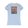 Chicago Fans Never Waver W-Leopard Football Women's Favorite Tee - Never Waver