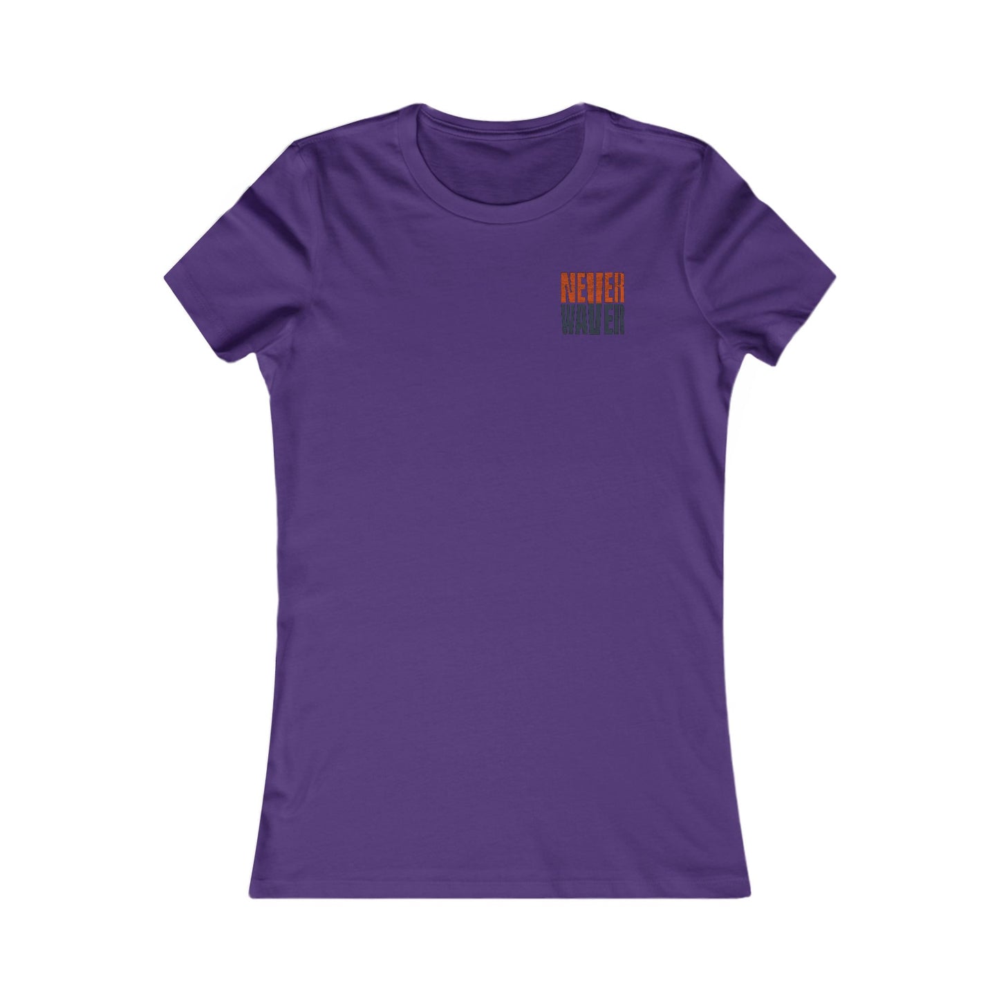 Chicago Fans Never Waver W-Leopard Football Women's Favorite Tee - Never Waver