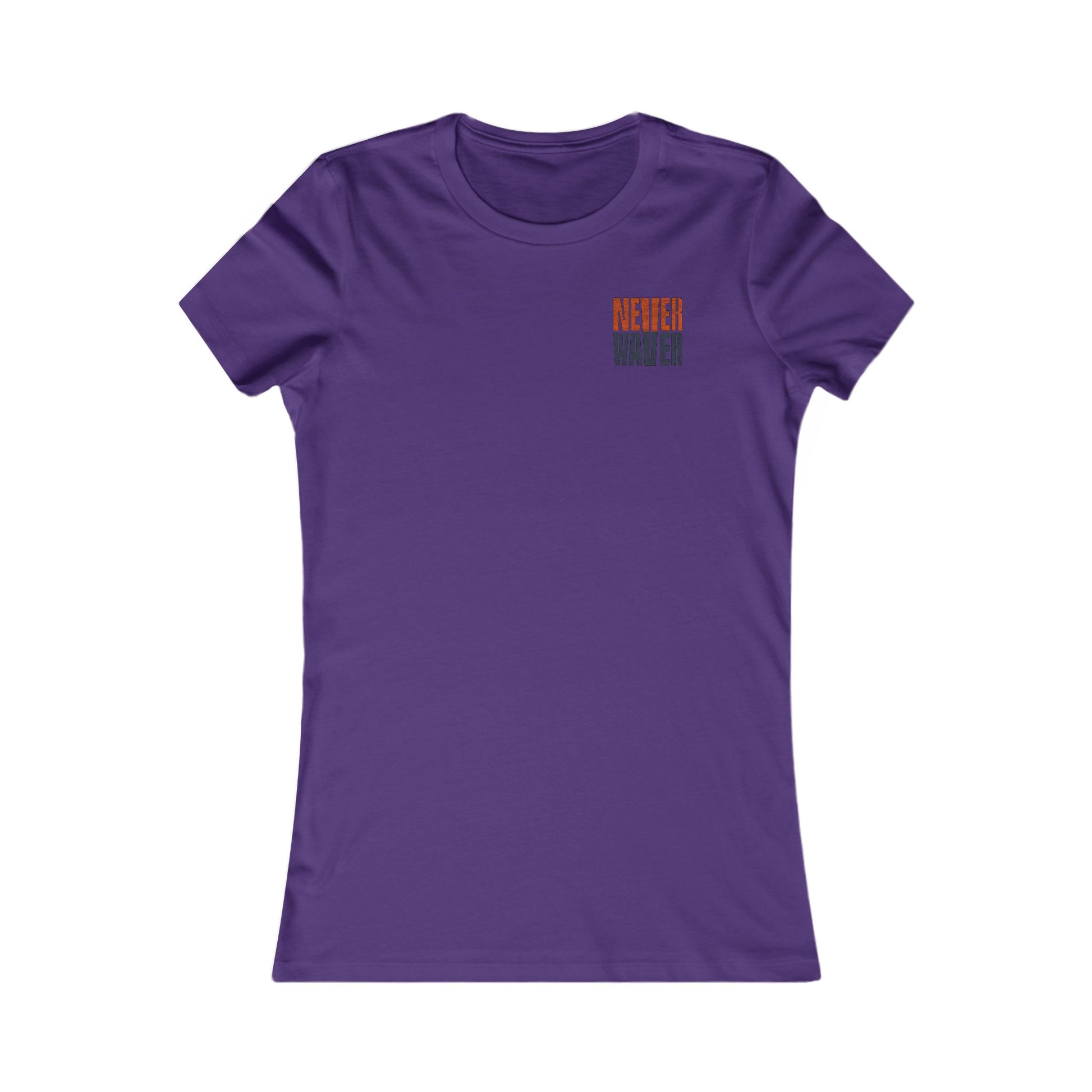 Chicago Fans Never Waver W-Leopard Football Women's Favorite Tee - Never Waver