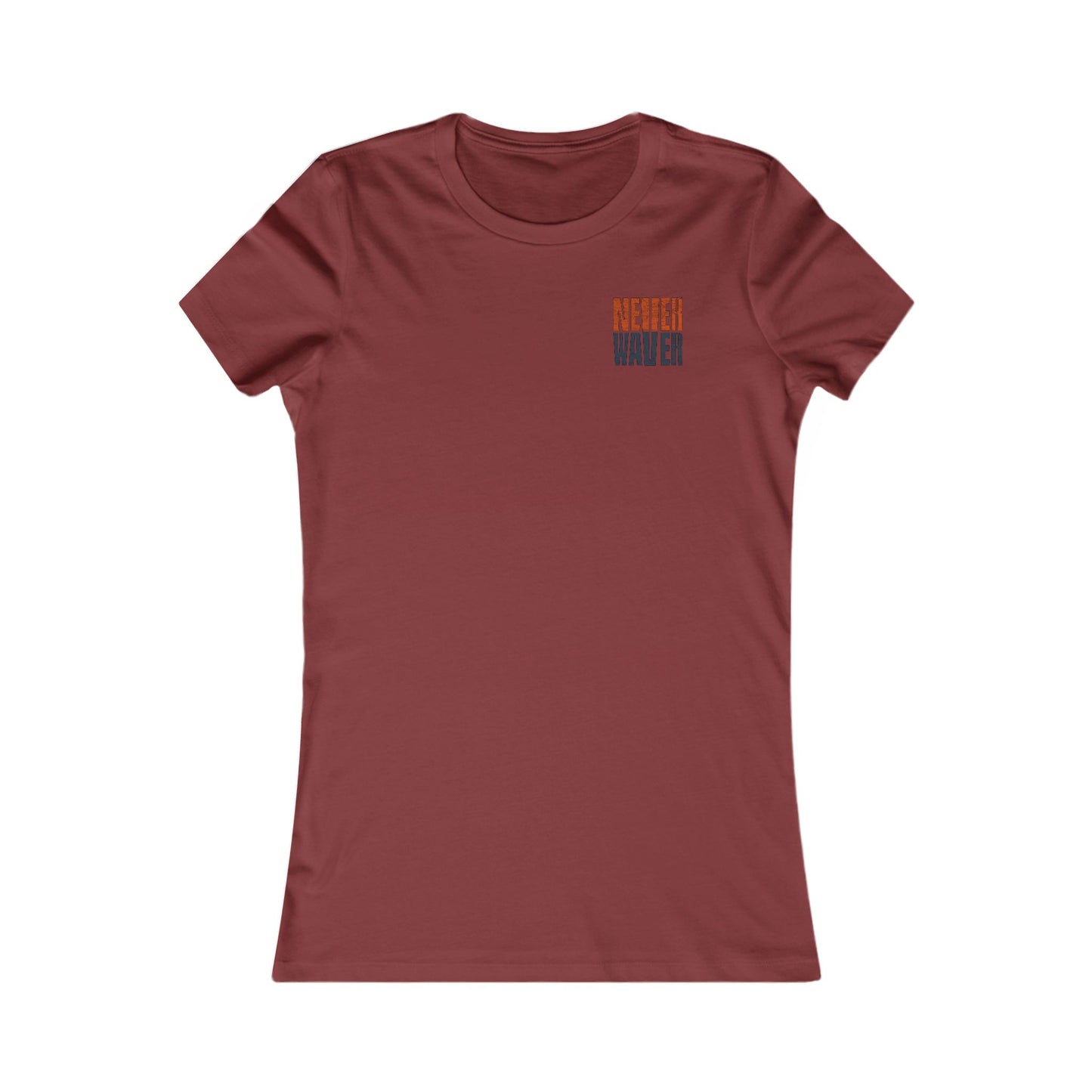 Chicago Fans Never Waver W-Leopard Football Women's Favorite Tee - Never Waver