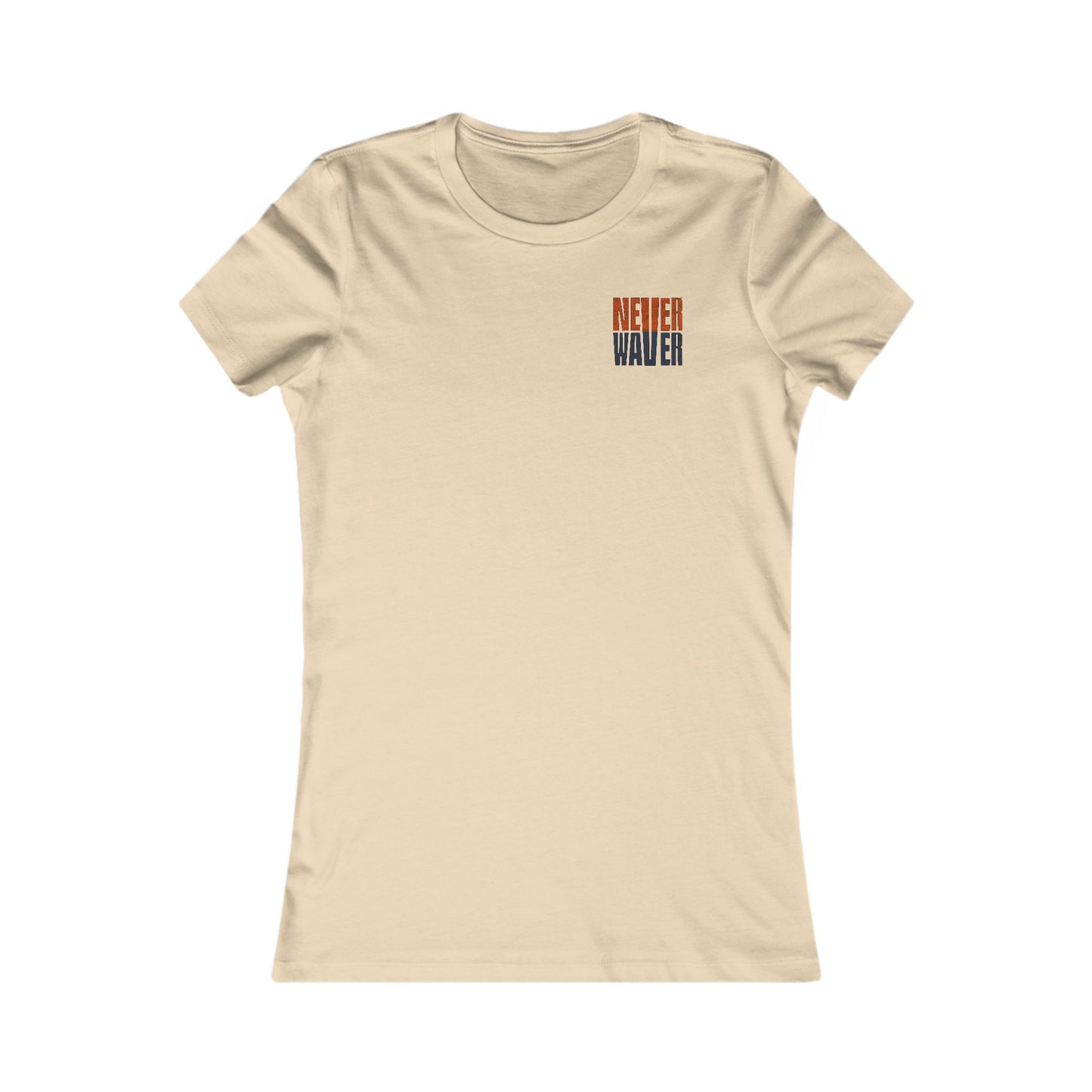 Chicago Fans Never Waver W-Leopard Football Women's Favorite Tee - Never Waver