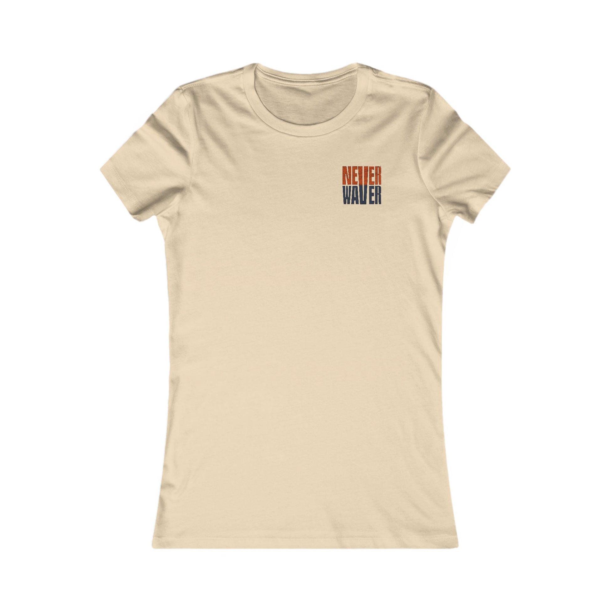 Chicago Fans Never Waver W-Leopard Football Women's Favorite Tee - Never Waver