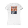 Chicago Fans Never Waver W-Leopard Football Women's Favorite Tee - Never Waver