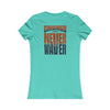 Chicago Fans Never Waver W-Leopard Football Women's Favorite Tee - Never Waver