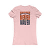 Chicago Fans Never Waver W-Leopard Football Women's Favorite Tee - Never Waver