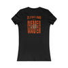 Cleveland Fans Never Waver W-Leopard Football Women's Favorite Tee - Never Waver