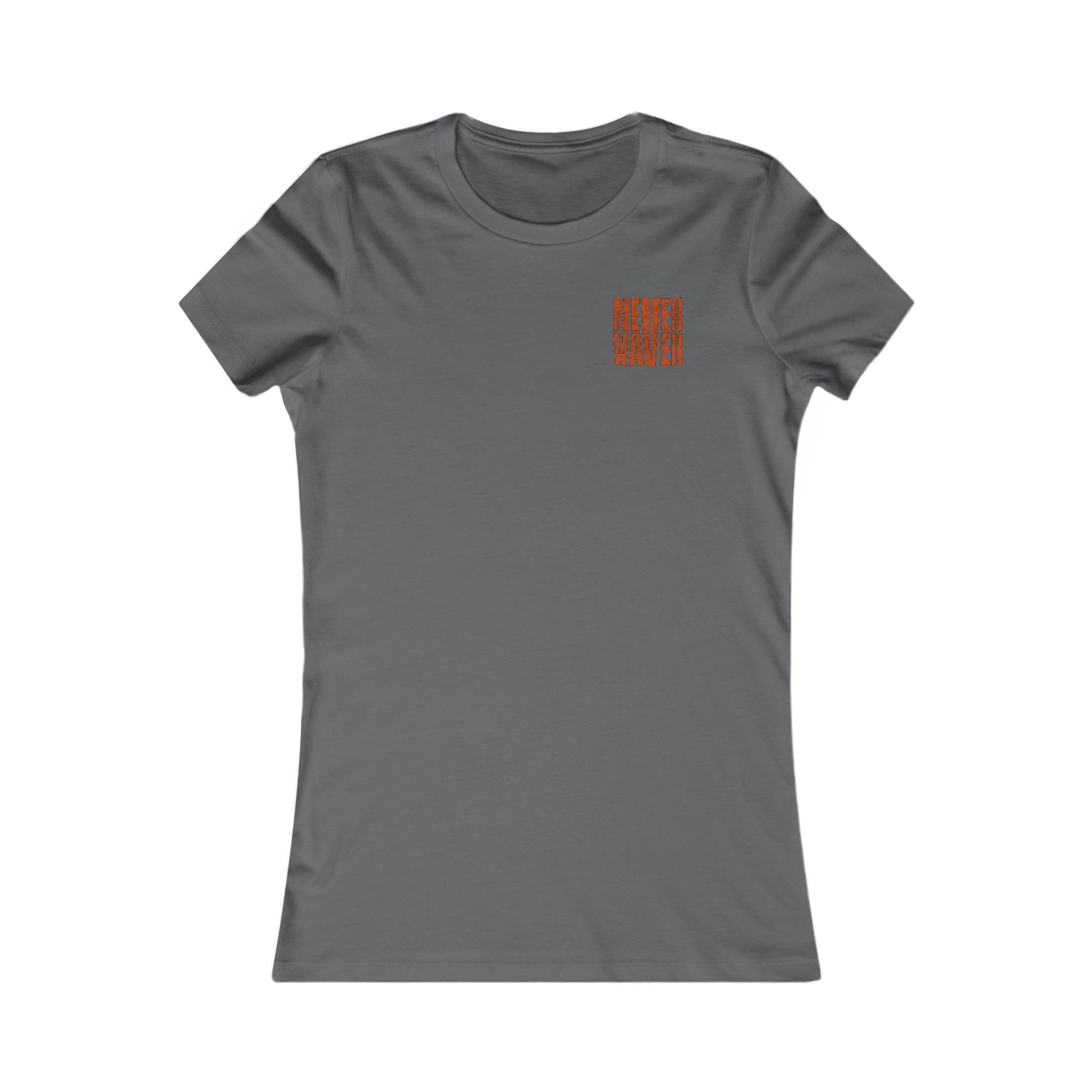 Cleveland Fans Never Waver W-Leopard Football Women's Favorite Tee - Never Waver