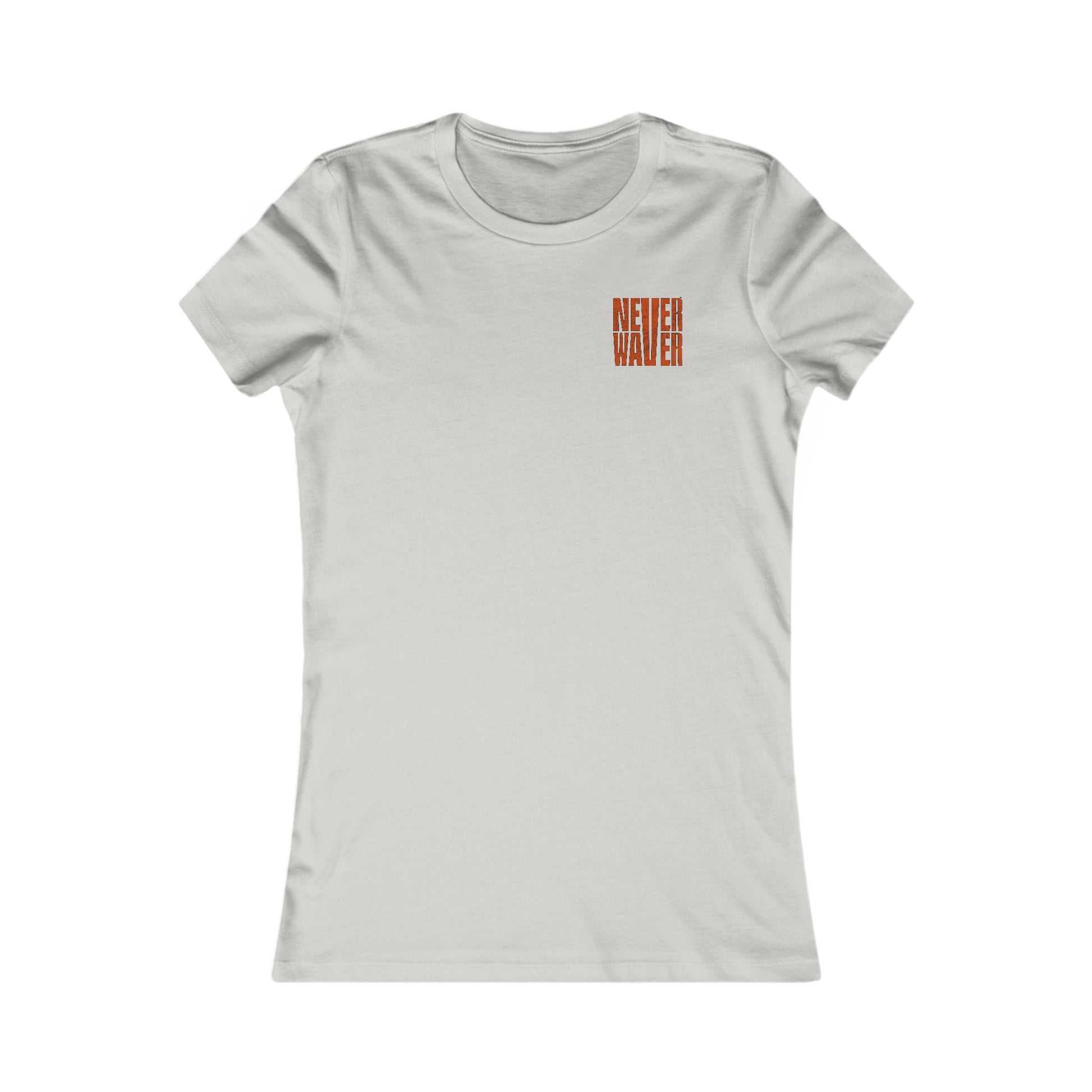 Cleveland Fans Never Waver W-Leopard Football Women's Favorite Tee - Never Waver