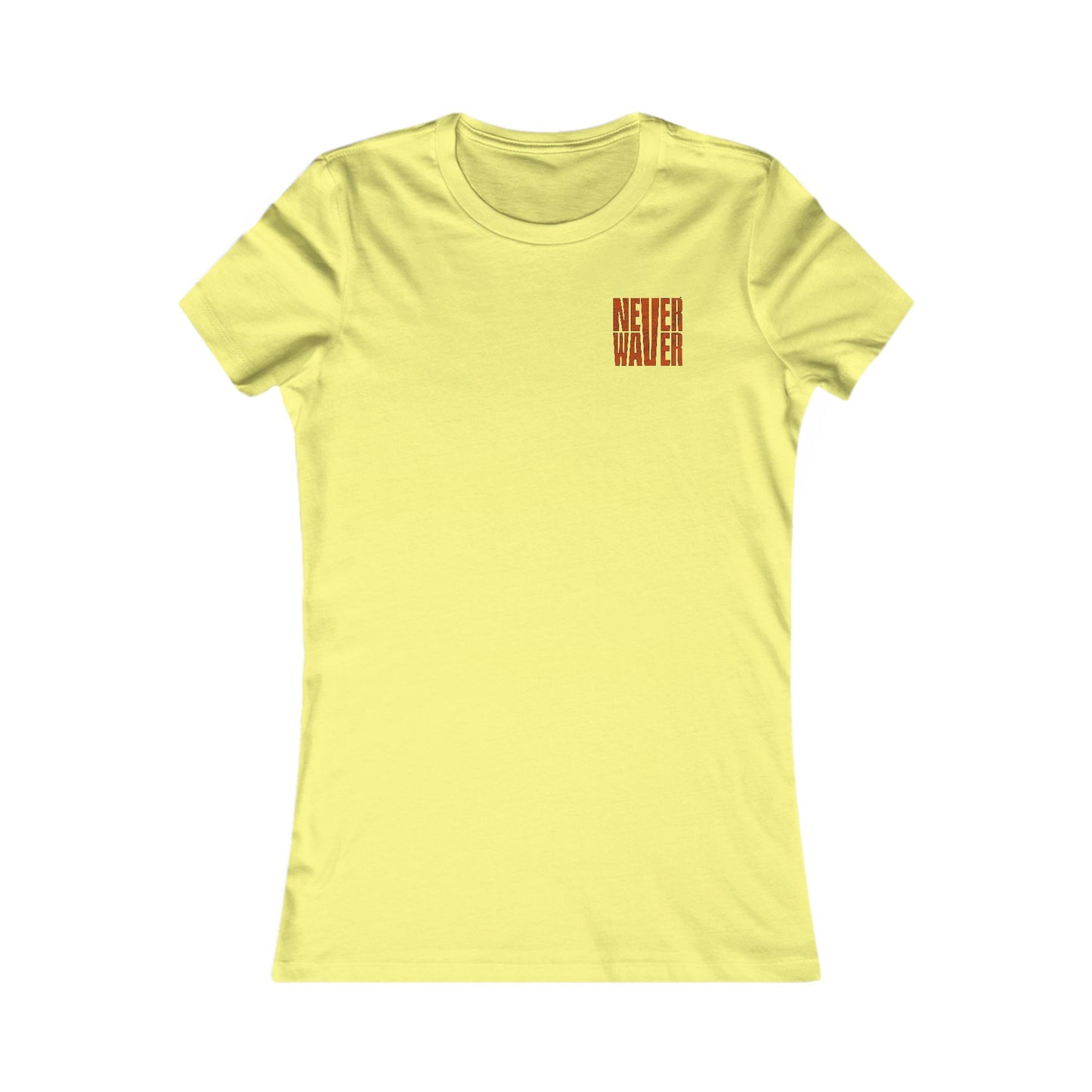 Cleveland Fans Never Waver W-Leopard Football Women's Favorite Tee - Never Waver