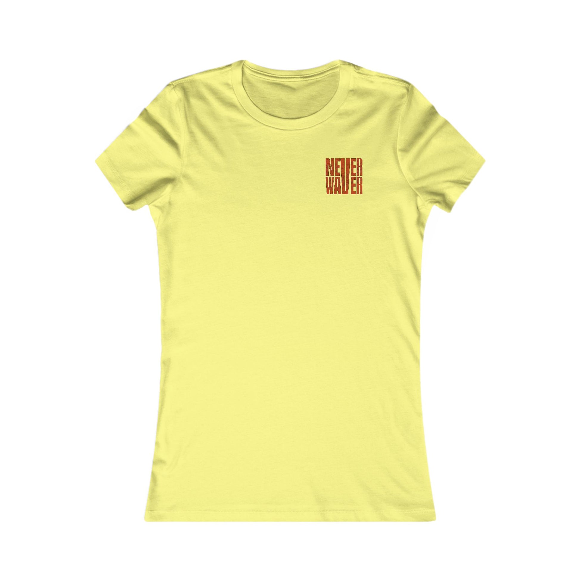 Cleveland Fans Never Waver W-Leopard Football Women's Favorite Tee - Never Waver