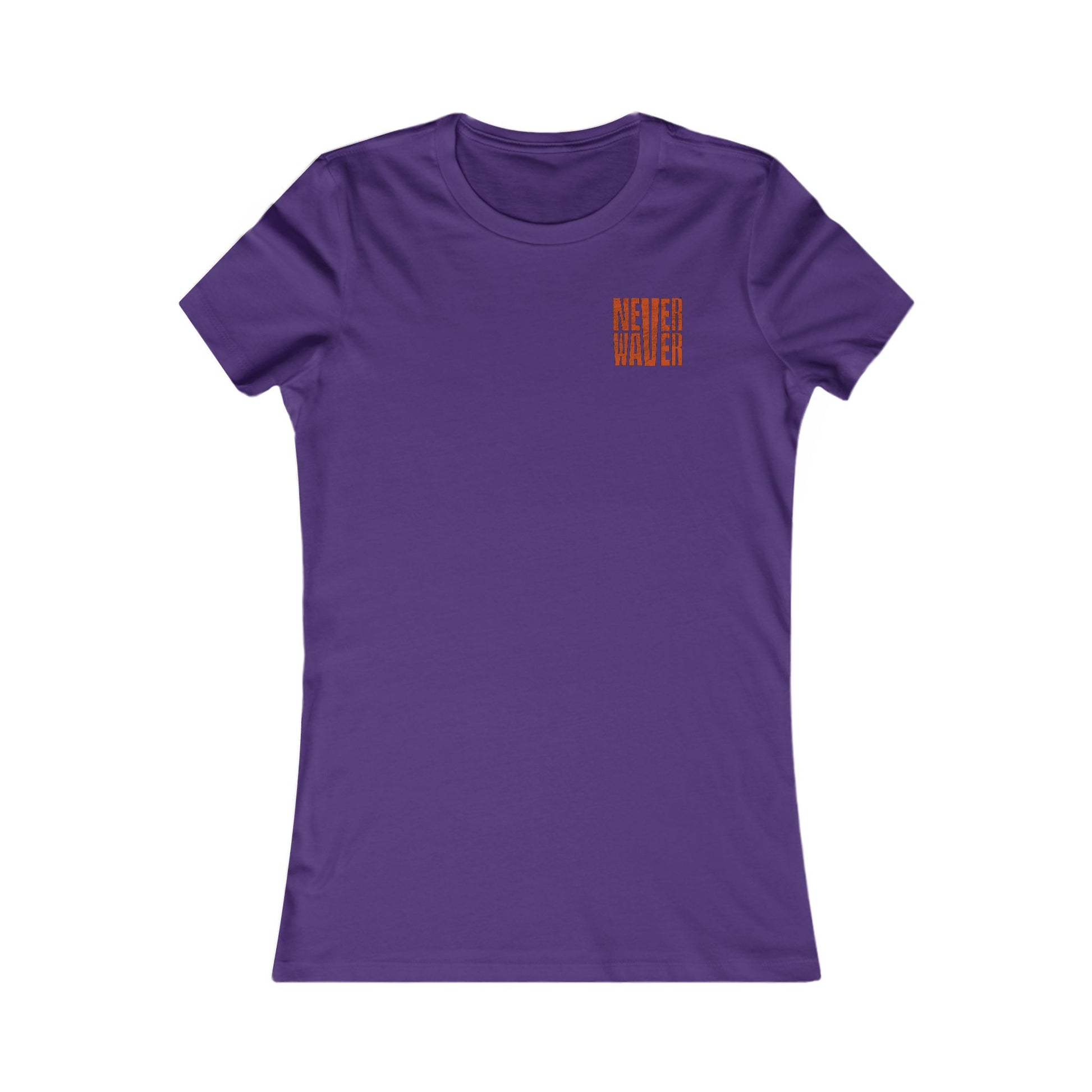 Cleveland Fans Never Waver W-Leopard Football Women's Favorite Tee - Never Waver