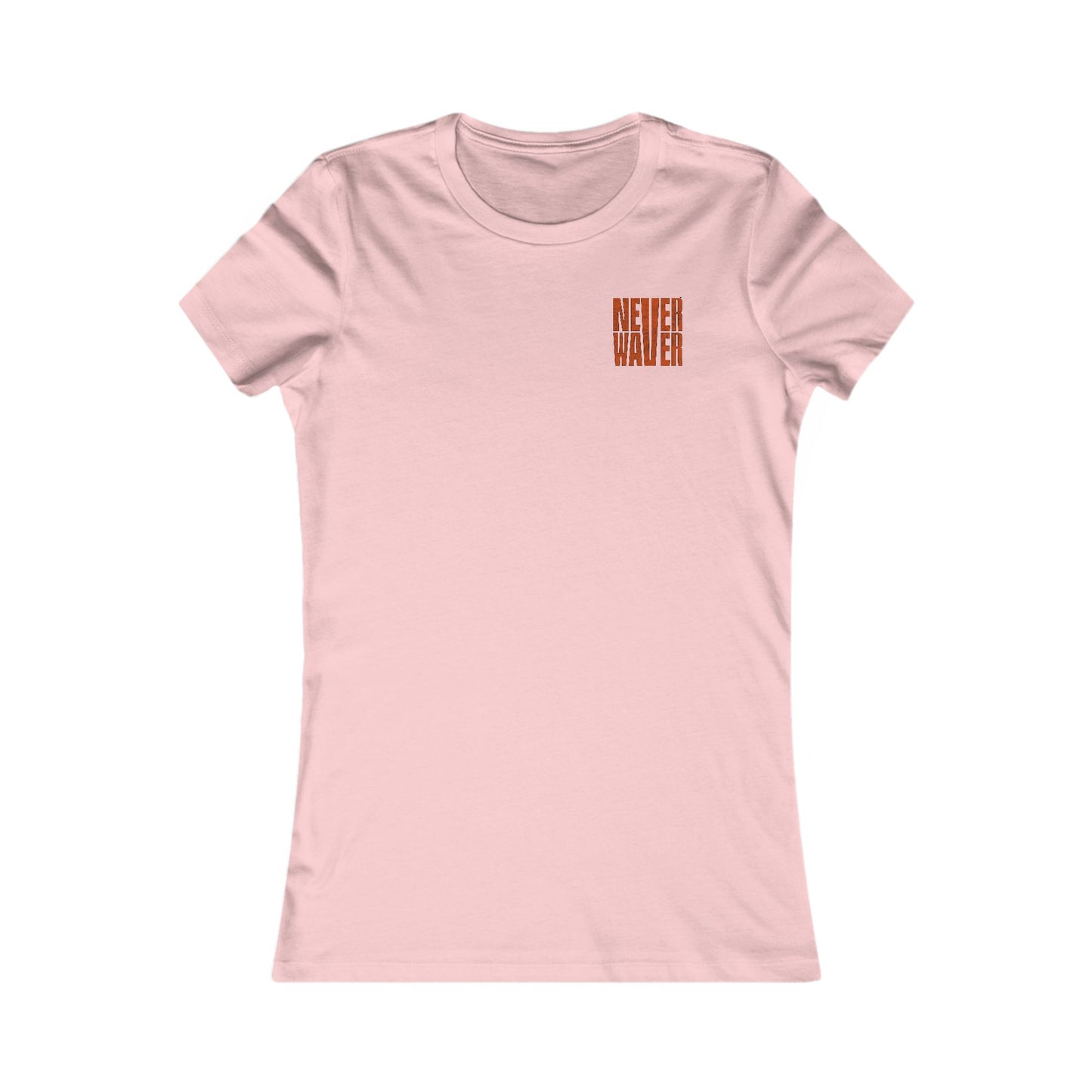 Cleveland Fans Never Waver W-Leopard Football Women's Favorite Tee - Never Waver
