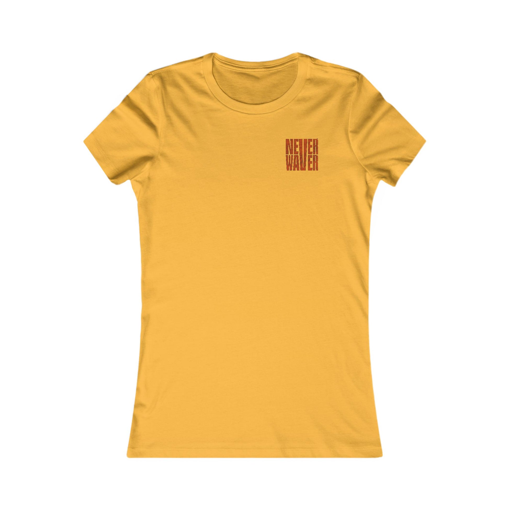 Cleveland Fans Never Waver W-Leopard Football Women's Favorite Tee - Never Waver