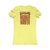 Cleveland Fans Never Waver W-Leopard Football Women's Favorite Tee - Never Waver
