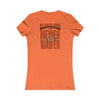 Cleveland Fans Never Waver W-Leopard Football Women's Favorite Tee - Never Waver
