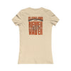 Cleveland Fans Never Waver W-Leopard Football Women's Favorite Tee - Never Waver