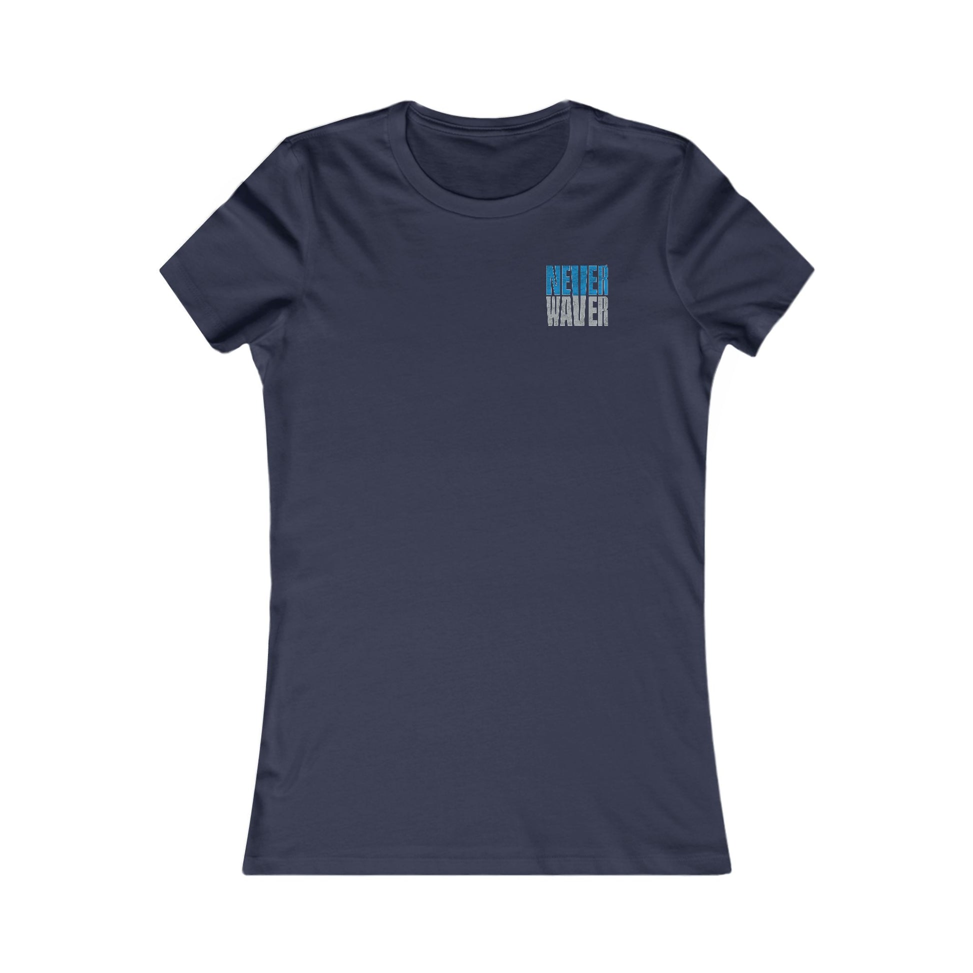 Detroit Fans Never Waver W-Leopard Football Women's Favorite Tee - Never Waver