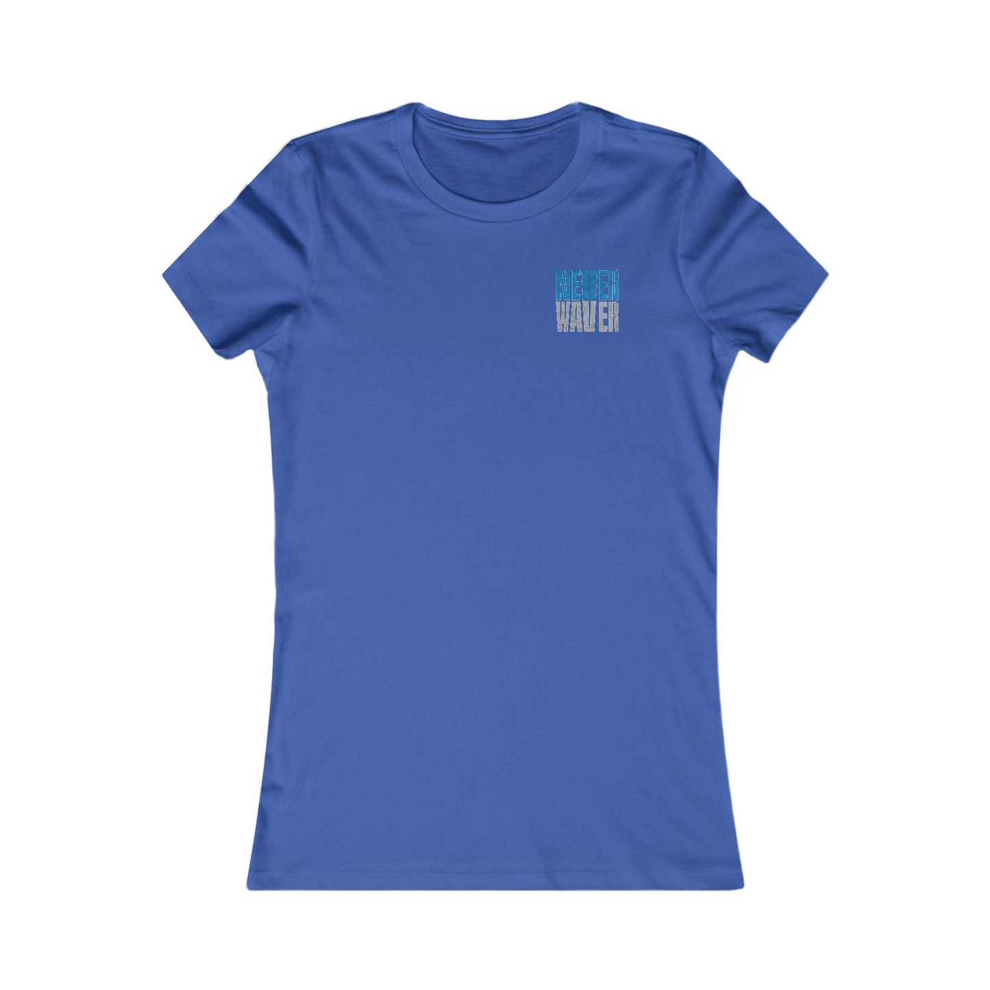 Detroit Fans Never Waver W-Leopard Football Women's Favorite Tee - Never Waver